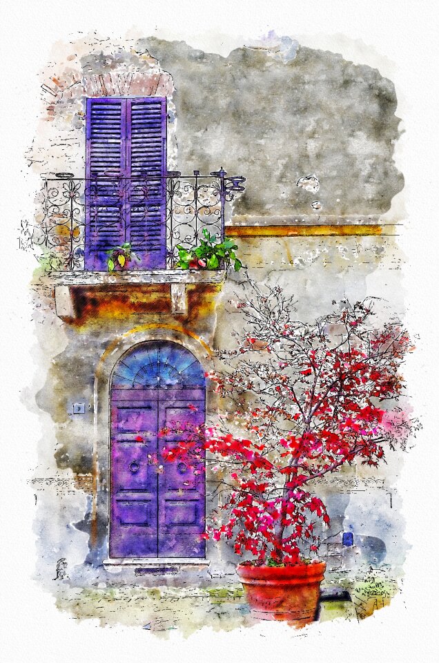 Door building street