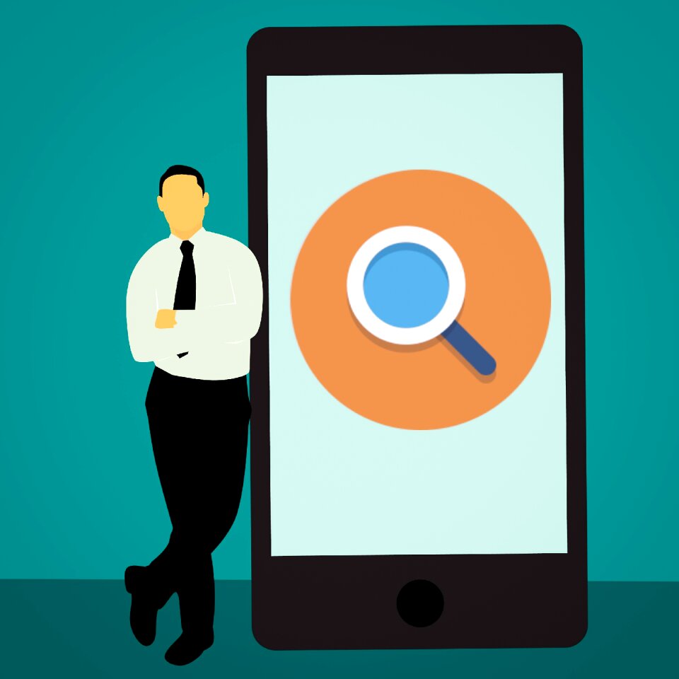 Magnifying glass search icon