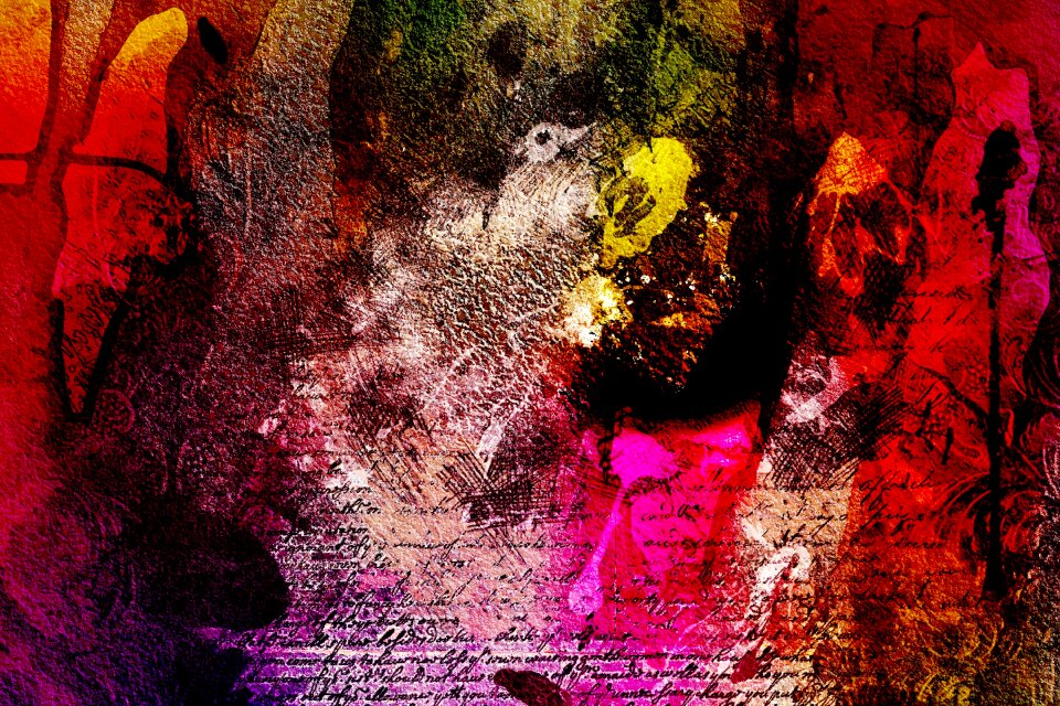 Watercolor vintage colorful