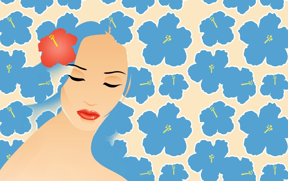 Graphic flower power Free illustrations