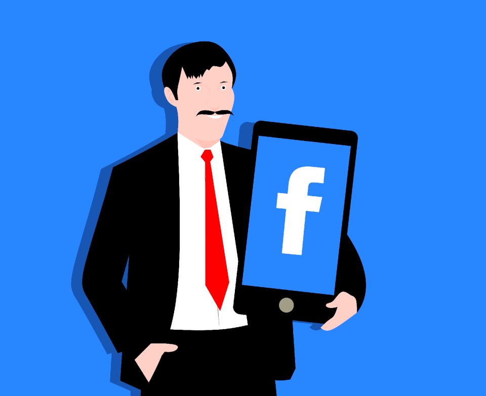 Holding smartphone social media