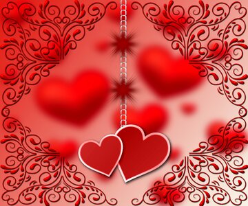 Background heart romantic