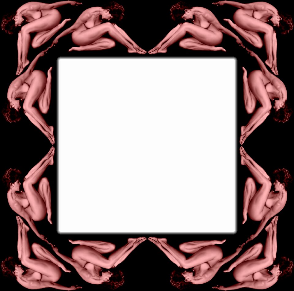 Symmetry woman contortion