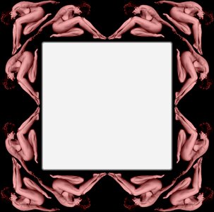Symmetry woman contortion