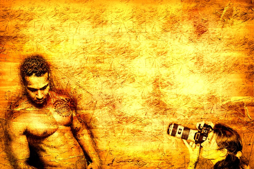 Male fitness body