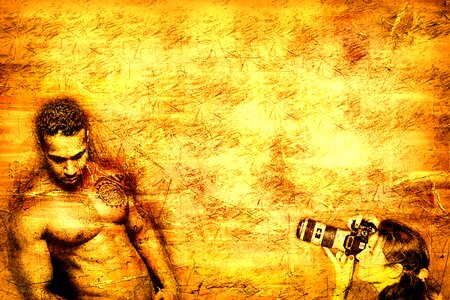 Male fitness body