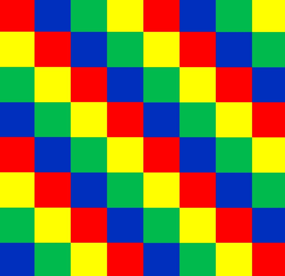 Yellow cubes grid