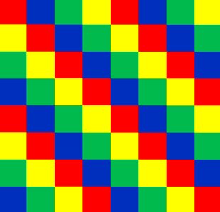 Yellow cubes grid