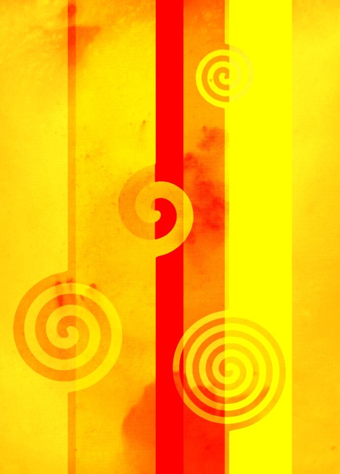 Yellow red pattern