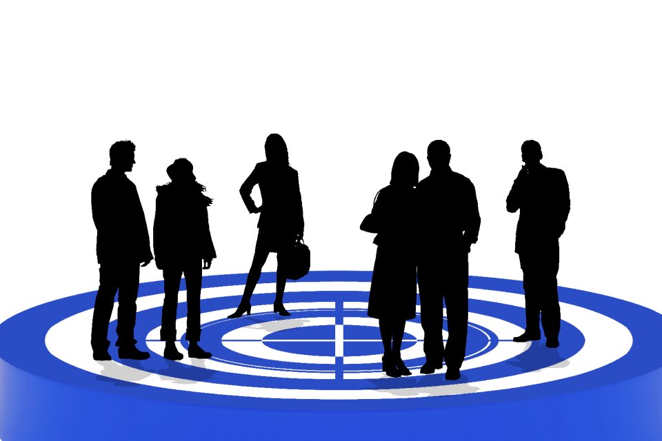 Selection silhouettes marketing