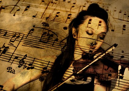 Treble clef sound concert