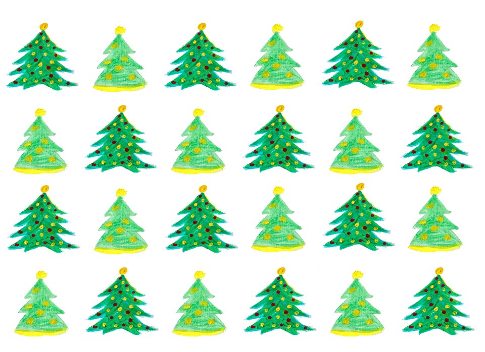 Watercolor decoration advent