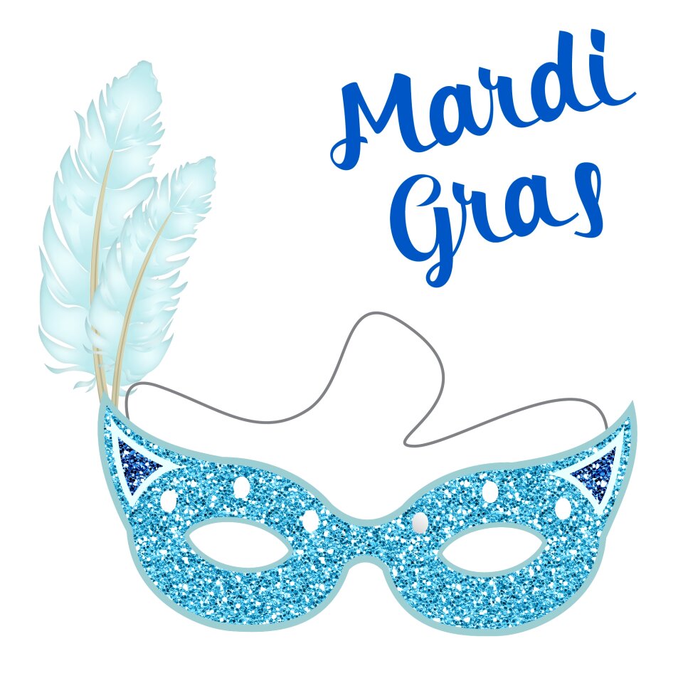 Party glitter blue