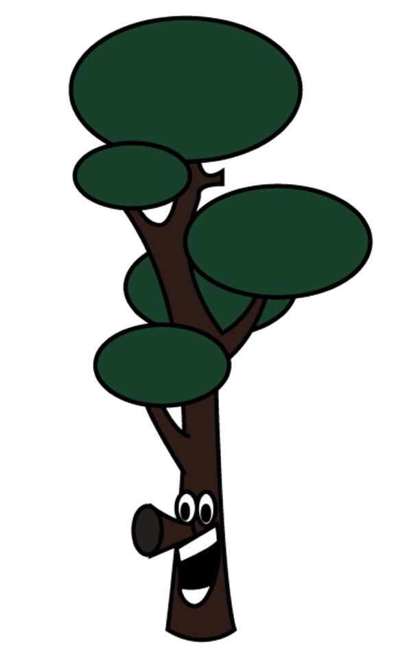 Green leaves branch