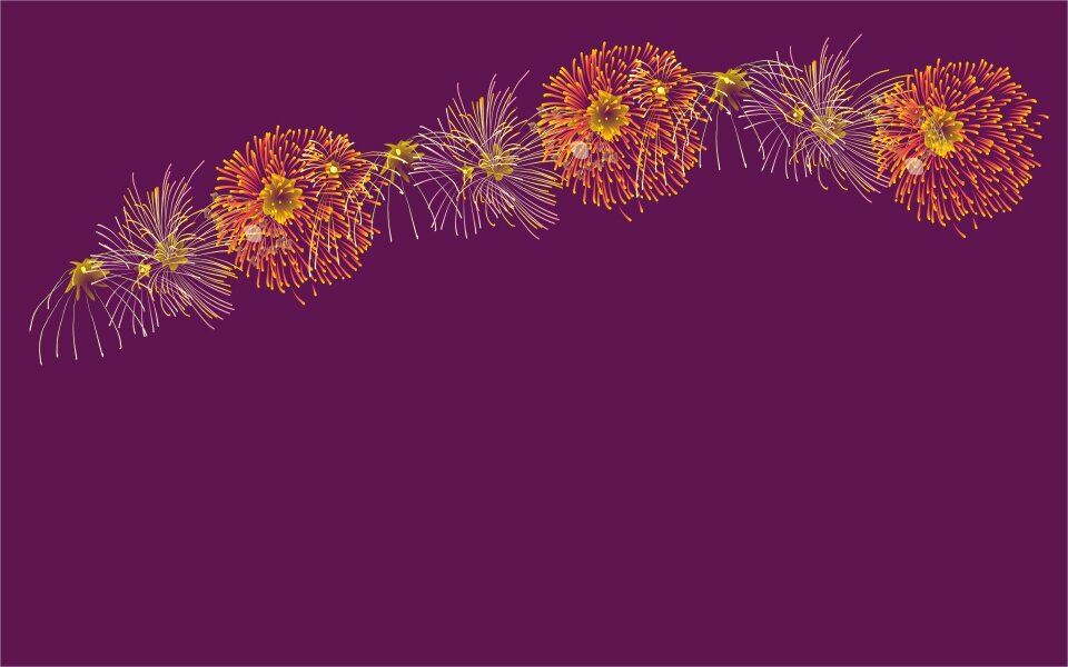Flame festival flowers