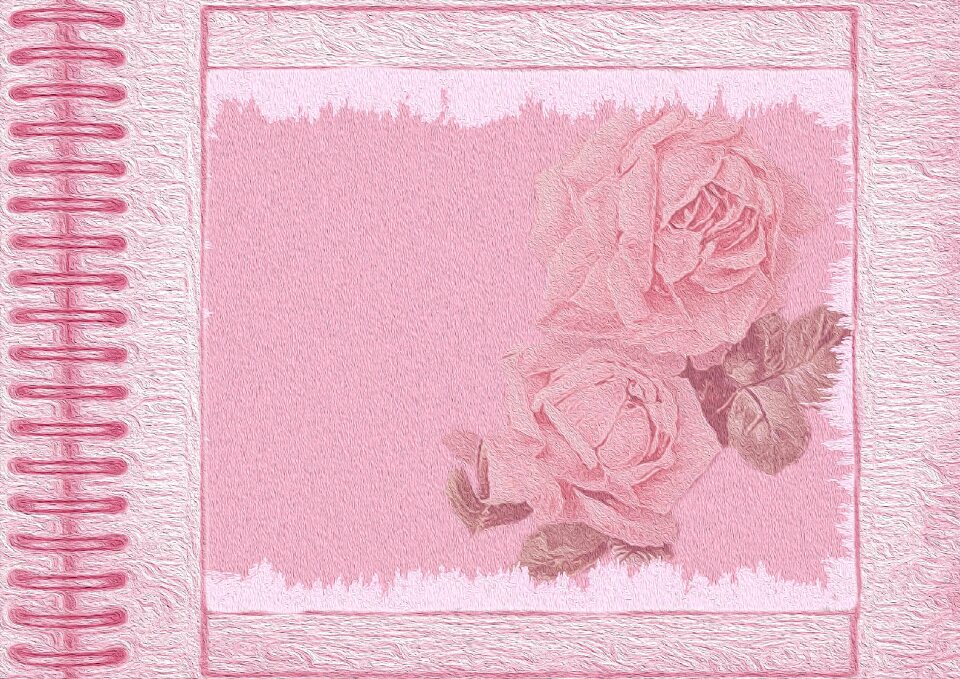 Paper pink vintage shabby chic