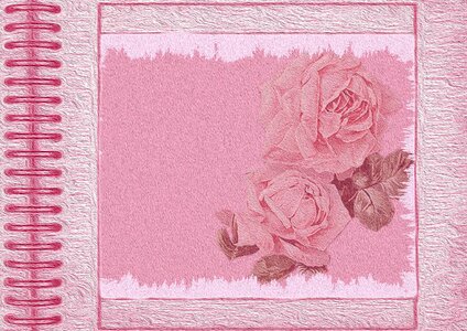 Paper pink vintage shabby chic
