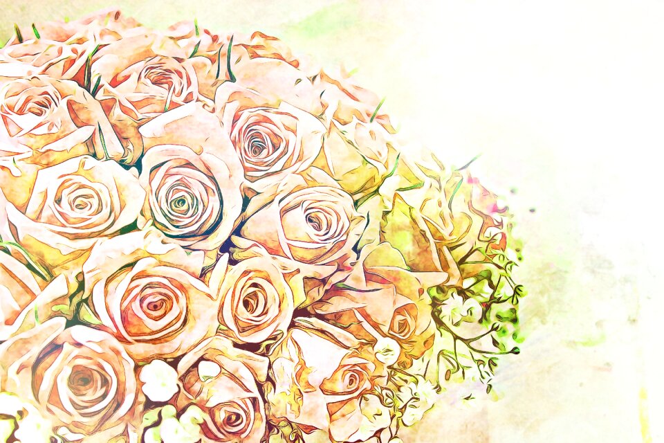 Floral petal romantic