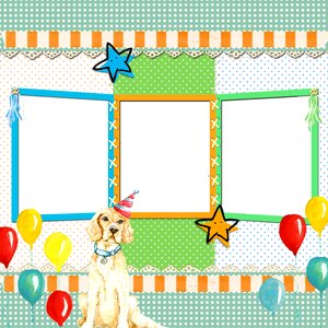 Balloon background scrapbook