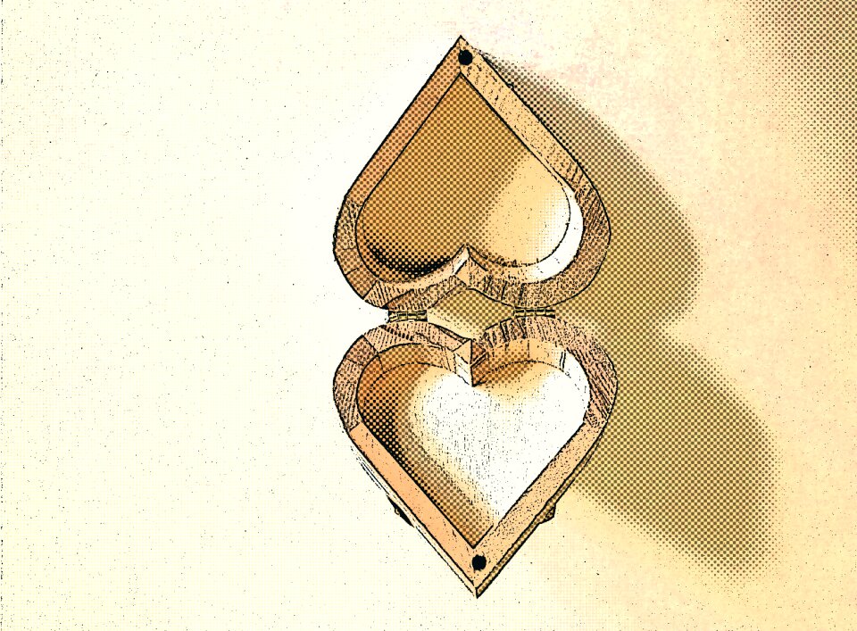 Painting heart love