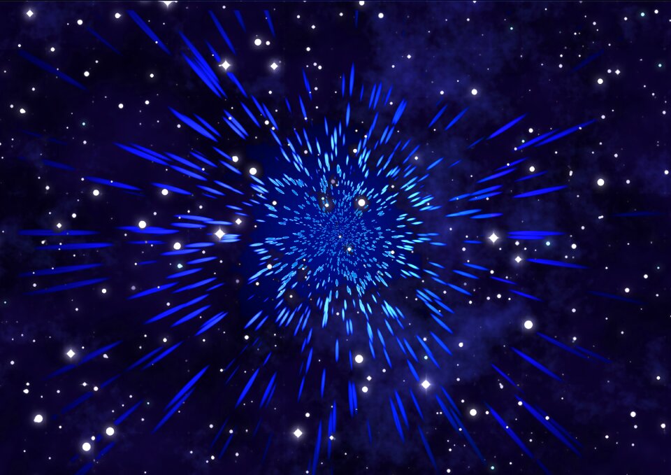 Starry sky star clusters galaxy