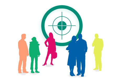 Selection silhouettes marketing