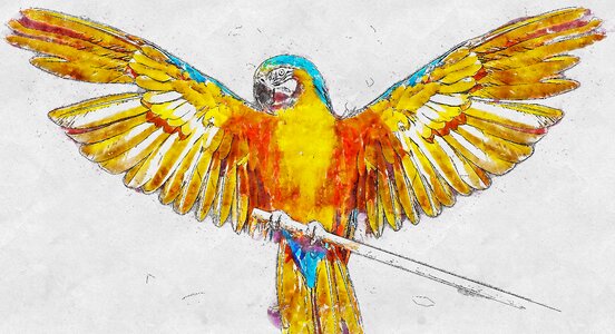 Artistic watercolor colorful