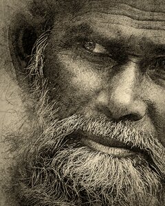 Fold male face