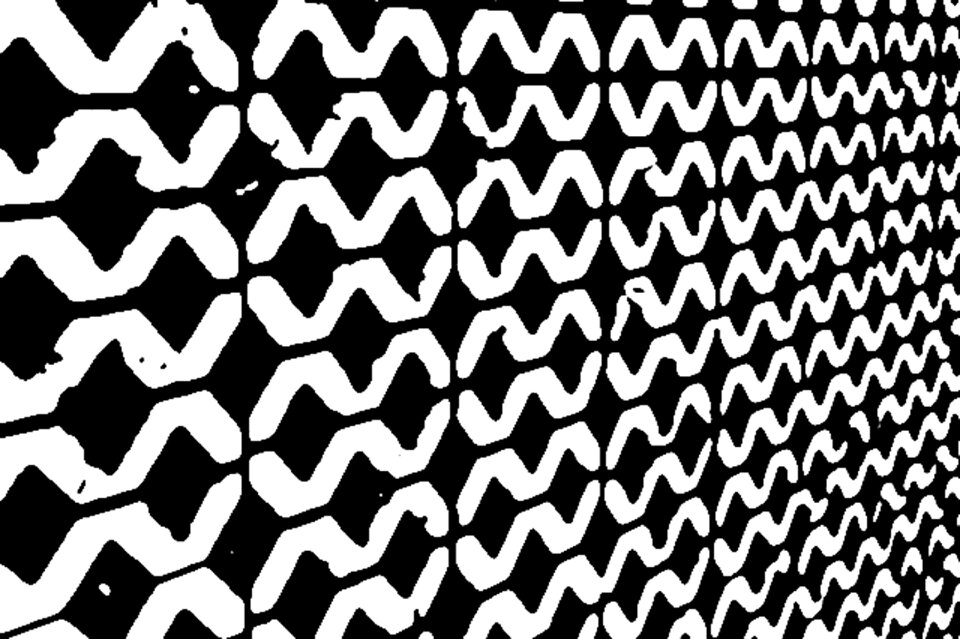 Spiral white wave pattern