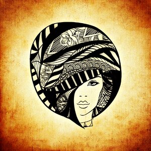 Abstract hairstyle Free illustrations
