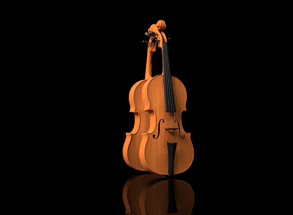 Violin on black background music Free illustrations
