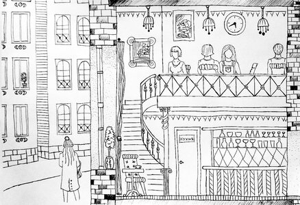 Sketch city people