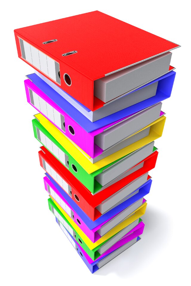 Isolated business paperwork