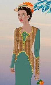 Fashion hat model