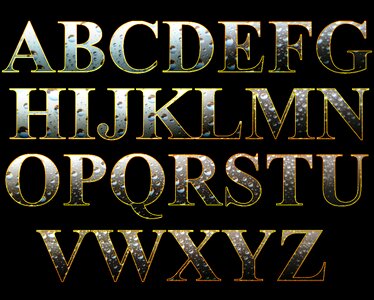 Buchstabenset fresh drip