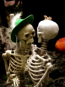 October horror skull