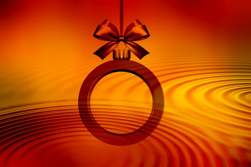 Ring jewellery christmas decorations