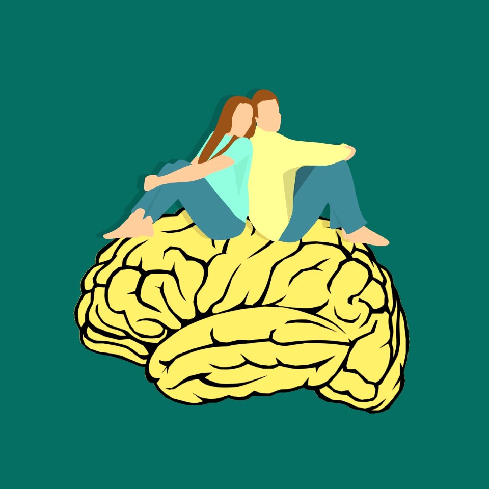 Together brain icon mind