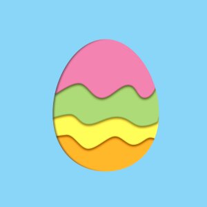 Colored egg colored colorful