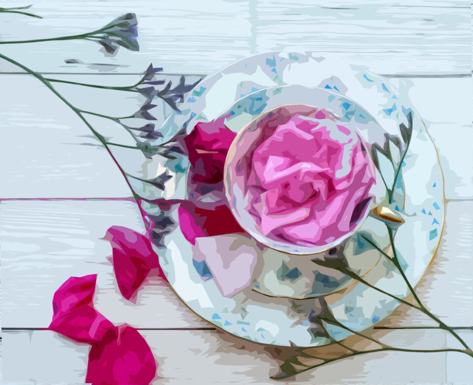 Wedding love vintage china