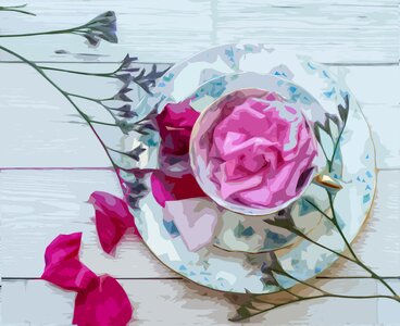 Wedding love vintage china