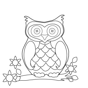 Colouring page outline shape