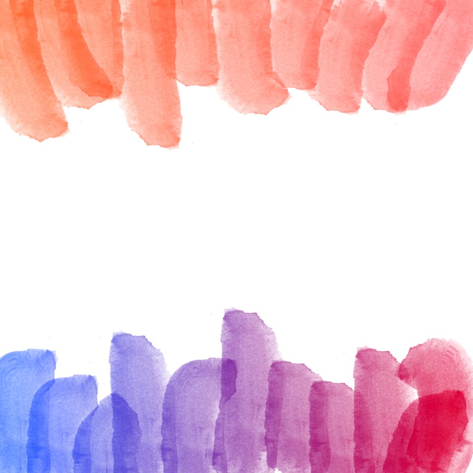 Watercolor background ink drawing