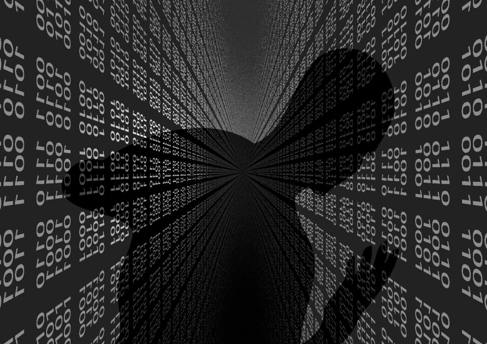 Silhouette person man