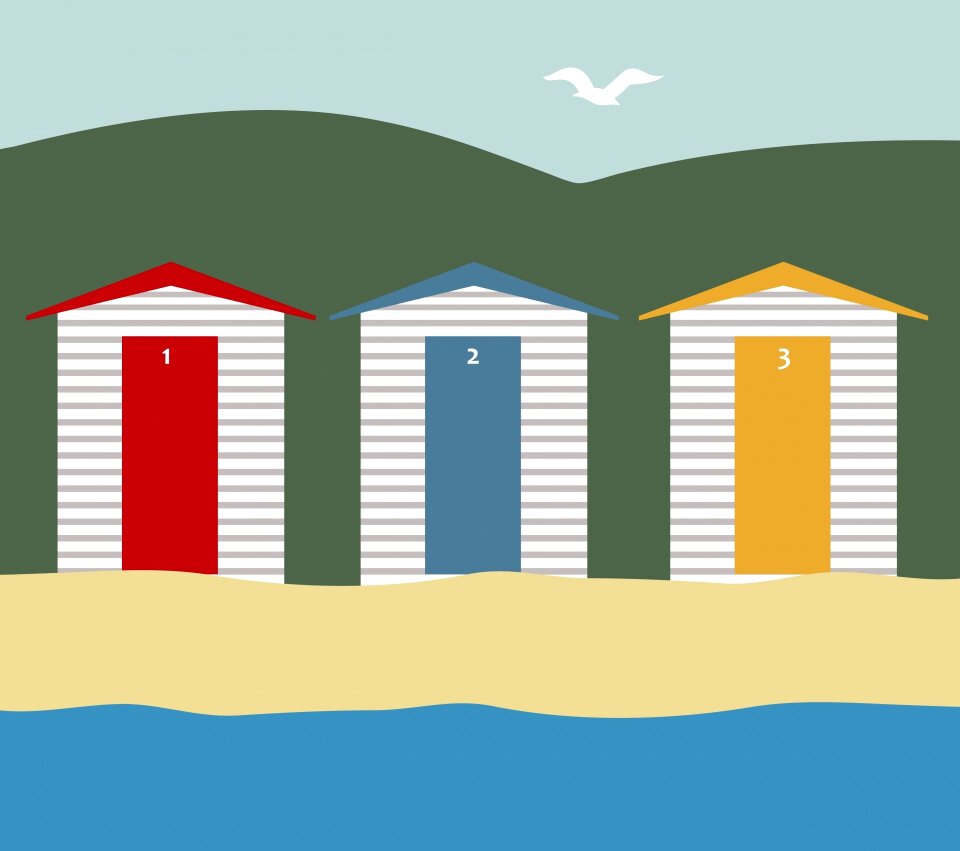 Hut sand vacation