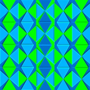 Lime green shapes