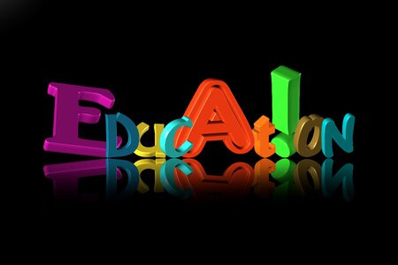 Lettering teaching school