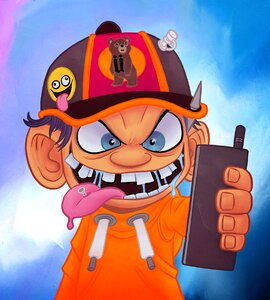 Character telephone comics