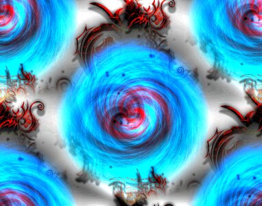 Effect fractal futuristic