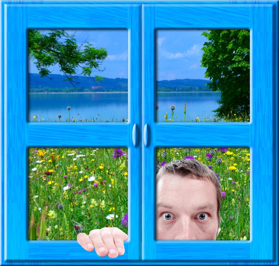 Human view flowers